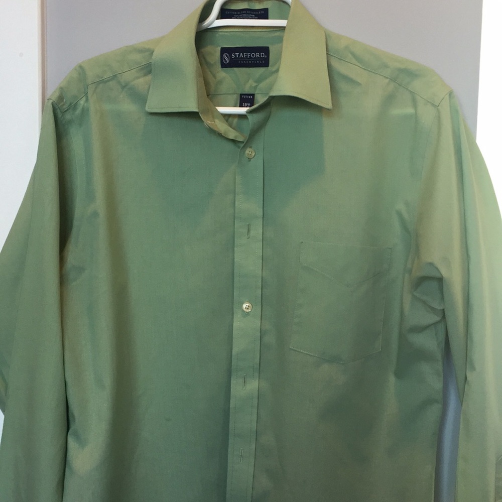 Stafford green dress shirt